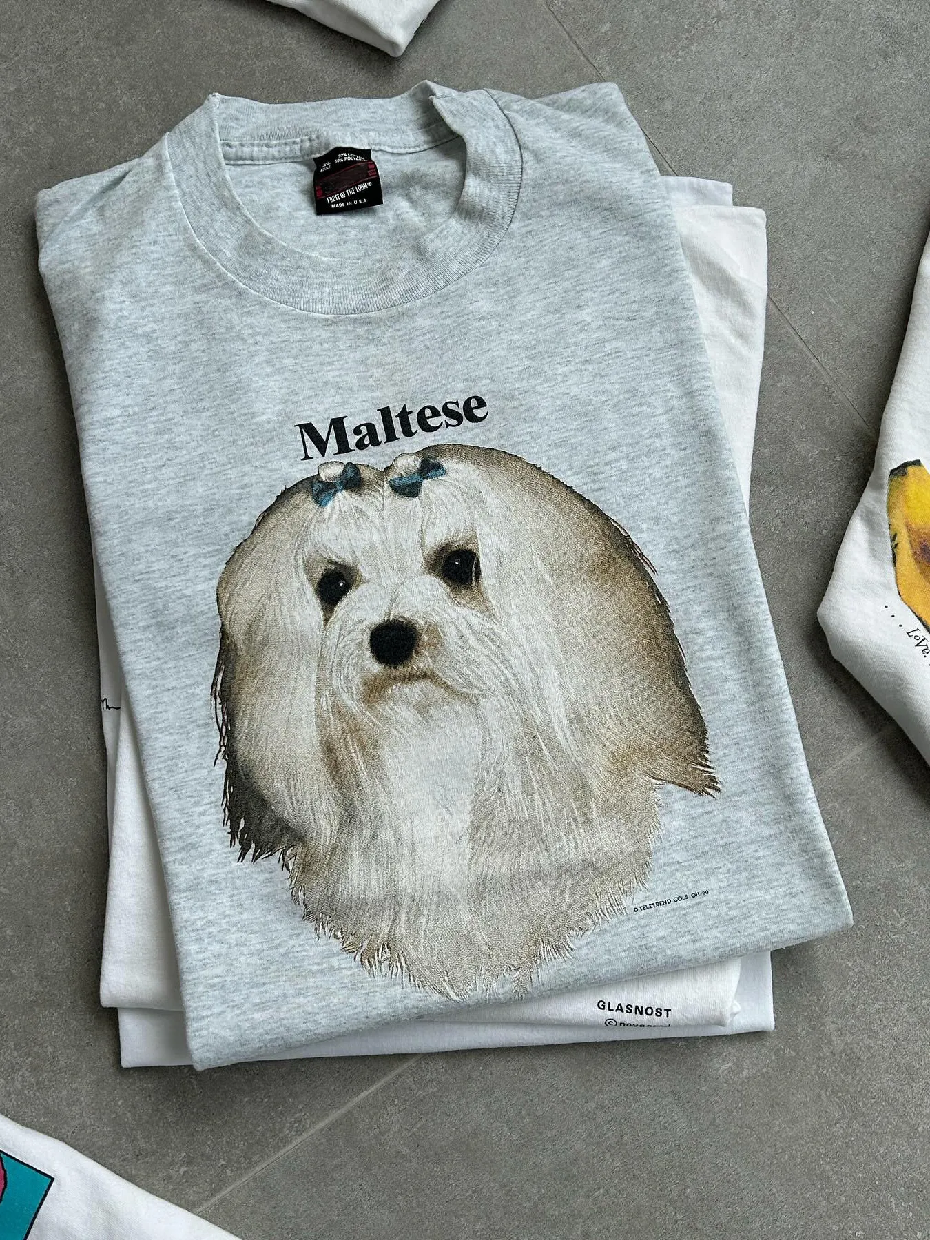 Summer Couple Matching T-Shirts Dog Themed Healing  Style Short Sleeve Oversize Cotton round Neck Men Women Clothing