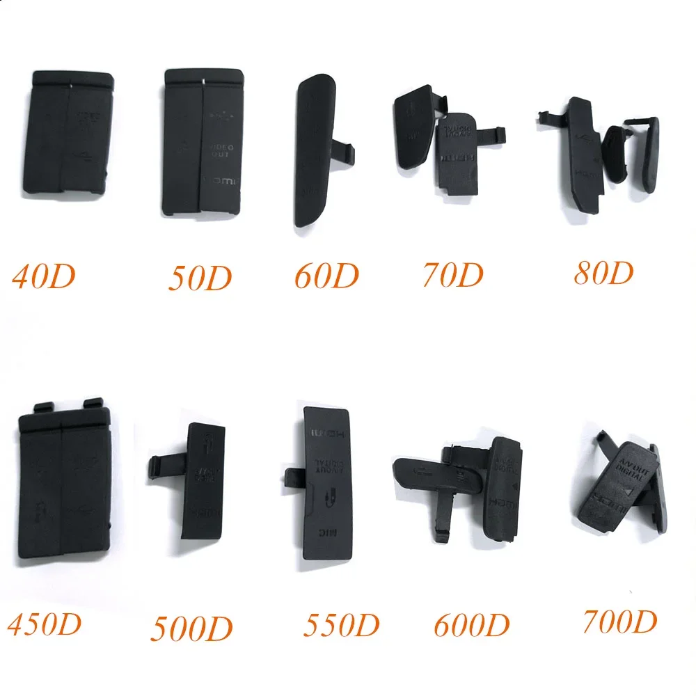 New For Canon 5D 6D 7D 5D2 6D2 7D2 5D3 5D4 40D 50D 60D 70D 80D 100D 200D 450 550D 650D 750D 1000D 77D USB Rubber Cover Cap