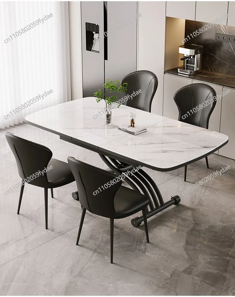 table can be lifted and lowered folding pull table dual-purpose mobile household small apartment steel frame multi-function