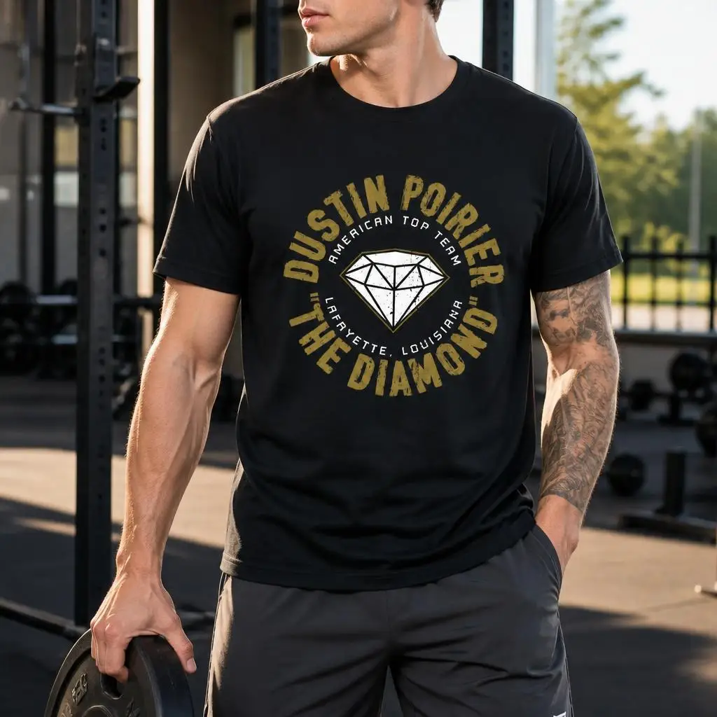Dustin Poirier The Diamond Men T Shirt 100% Cotton Clothing Fun Short Sleeve Tee Gift T-Shirts