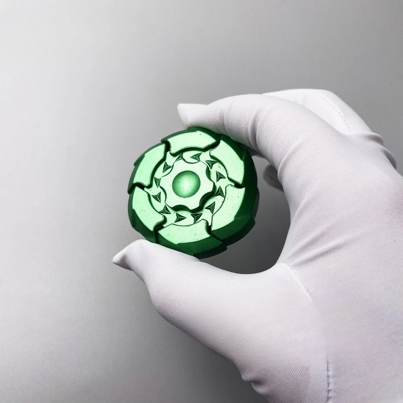 OUYEDC Magnetic Armor-Opening Mechanical Metal Fidget Spinner Toy for Relieving Anxiety and Stress