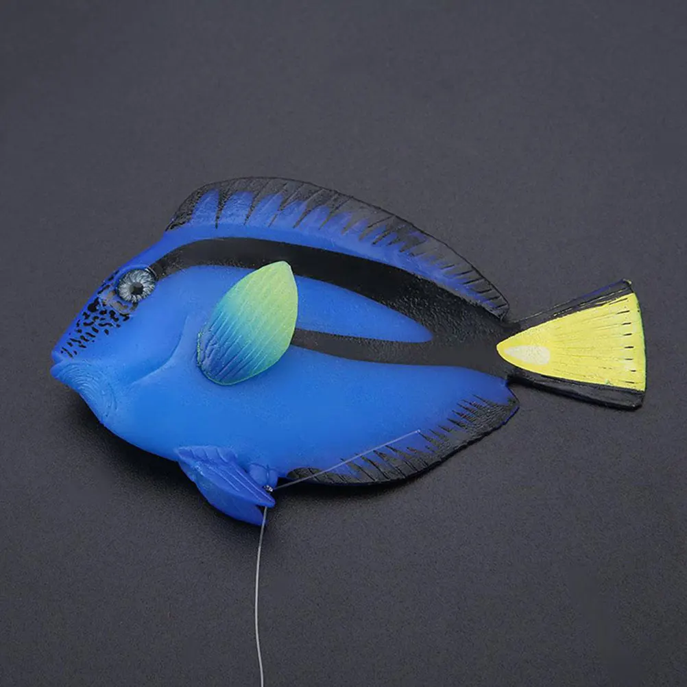 

2 Pcs Fish Decor Silicone Craft for Aquarium Tank Exquisite nament L scaping Pet Exquisite Fish Craft Supplies