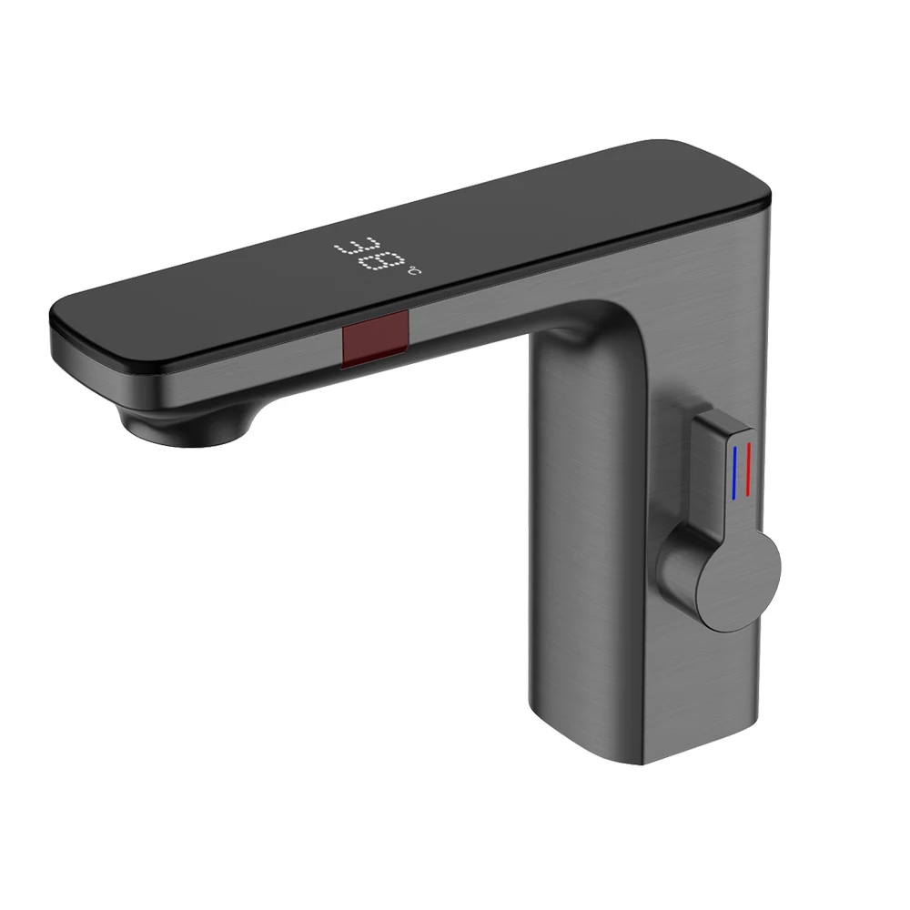 

Smart Sensor Vessel Sink Faucet, Brushed Nickel Bathroom Faucet, Single Handle Basin Mixer Tap,Tall Bathroom Sink Faucet