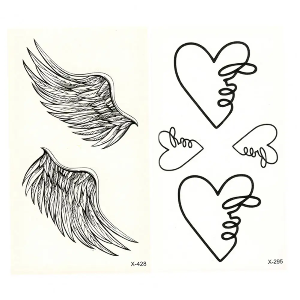 Various Styles  Tiny Girls Fashion Tattoo Sticker Pattern Design Women Tattoo Sticker Disposable   for Table