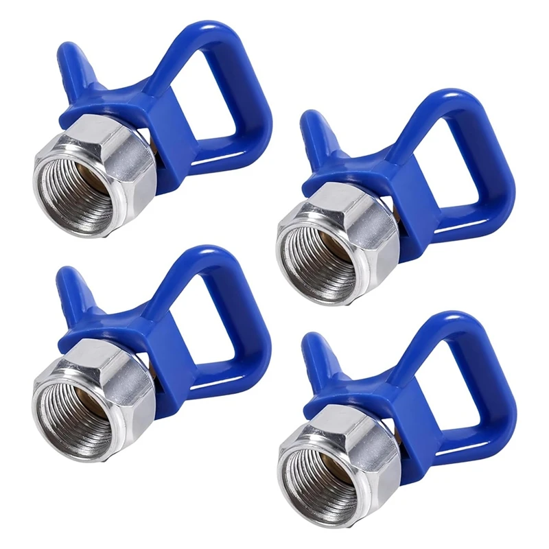 

AD33 HOT 246215 7/8-Inch Tip Guard Base G7/8 Tip Blue X Reversible Tip Nozzles Handtite Fits Airless Paint 246-215