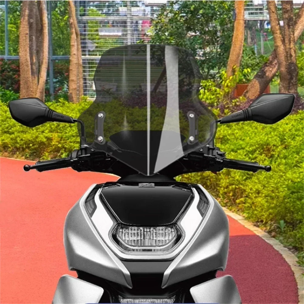 For CFMOTO ZEEHO AE8 Modified Windshield Chunfeng Electric Motorcycle And Rain Shield zeeho ae 8 Windshield height 35-55cm