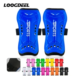 Loogdeel 1Pair Football Shin Guards PVC Leg Protector Support Exercise Equipment Kids Shin Pads Knee Football Adults Soccer