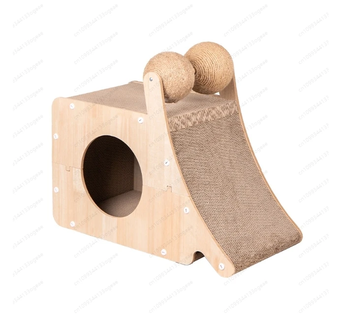 

Когтеточка для кошек, прочное убежище, шлифованная кровать с когтями, гофрированный картон для котенка, средний большой котенок, домашние кошки