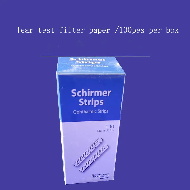 Indian fluorescein sodium test paper tear test filter paper fluorescent strip eye examination tool individual package