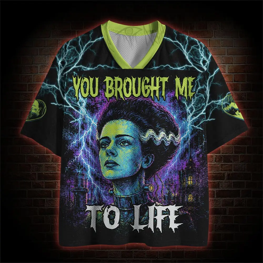 Hot selling products, horror dark series clothing, fashionable men's short sleeved sportswear, cycling, short sleeved T-shirts