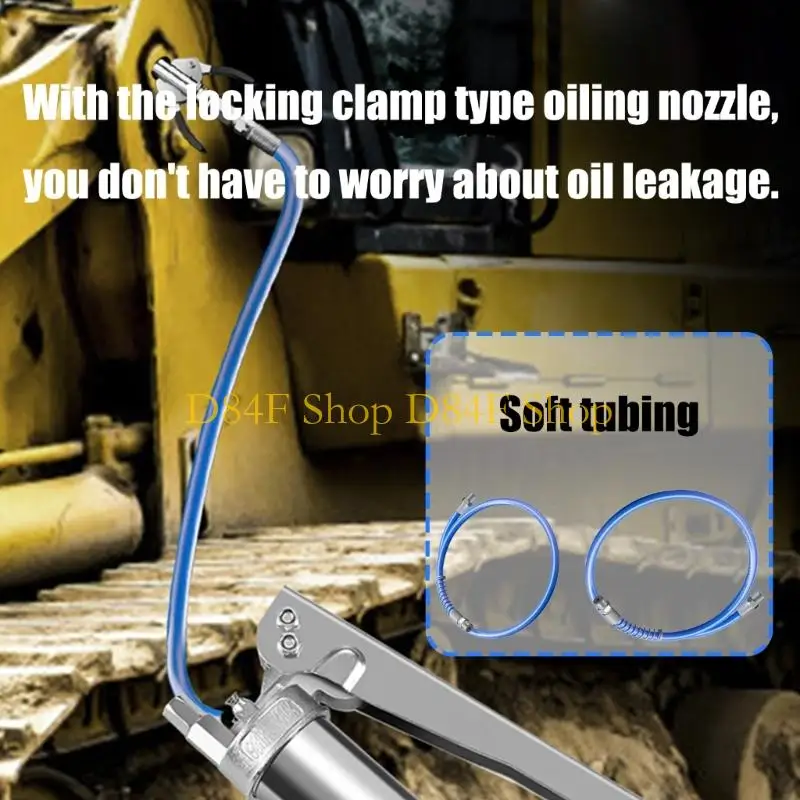 D84F 2pcs Quick Releases Grease Guns Hose Threaded Coupling Heavy Duty Pneumatic Tool