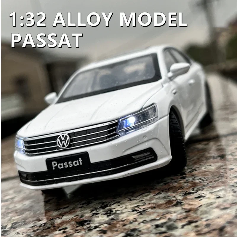 

1:32 Volkswagens PASSAT Alloy Car Model Diecast Metal Toy Vehicles Car Model Sound Light Simulation Collection Kids Gift