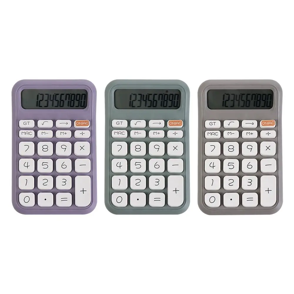 

Механическая клавиатура, высокоцветный калькулятор сахара, высокочувствительная кнопка, простой дизайн, простой однотонный калькулятор, 12-значный