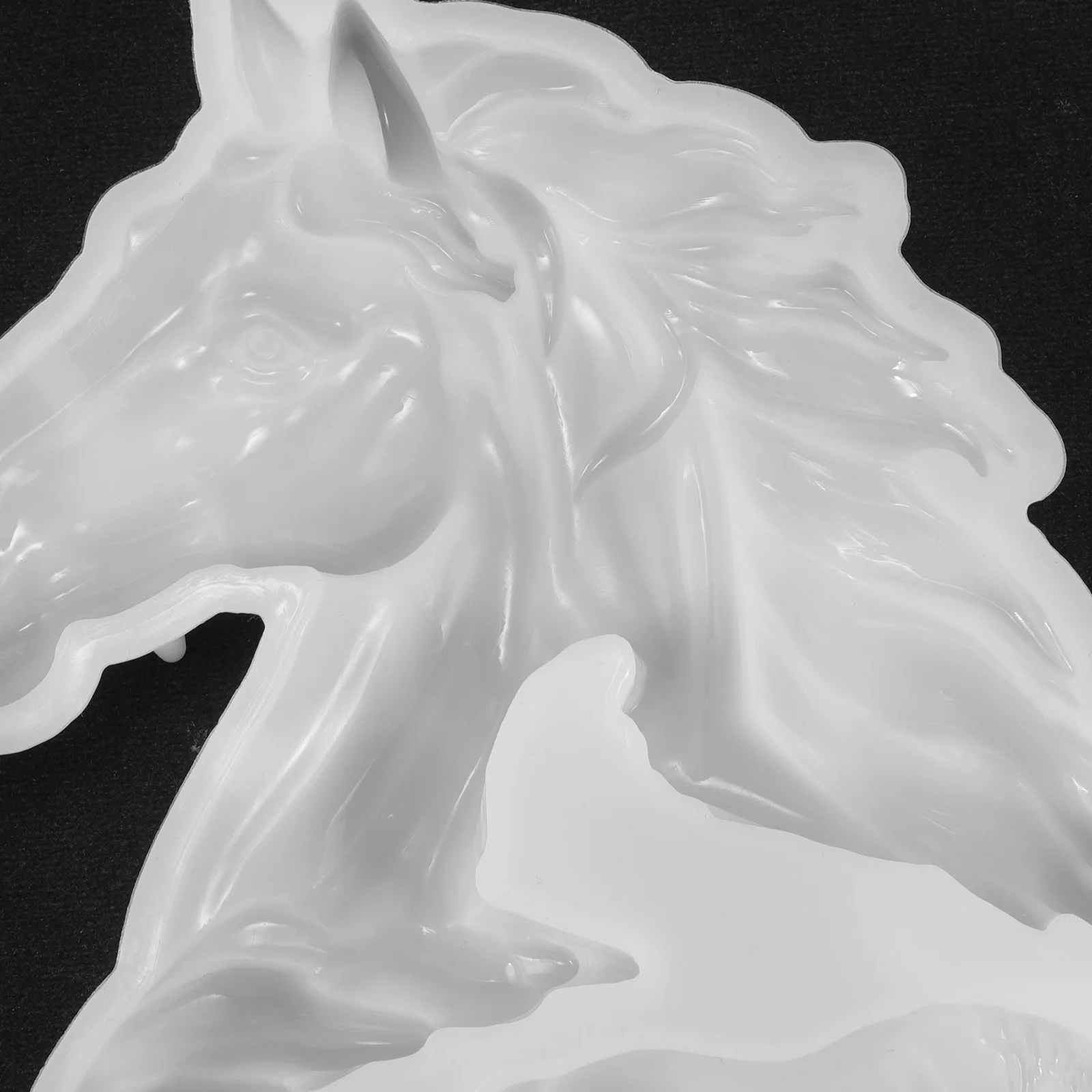 Artesanato animal cavalo molde de silicone estatueta moldes escultura de gel de sílica antiaderente