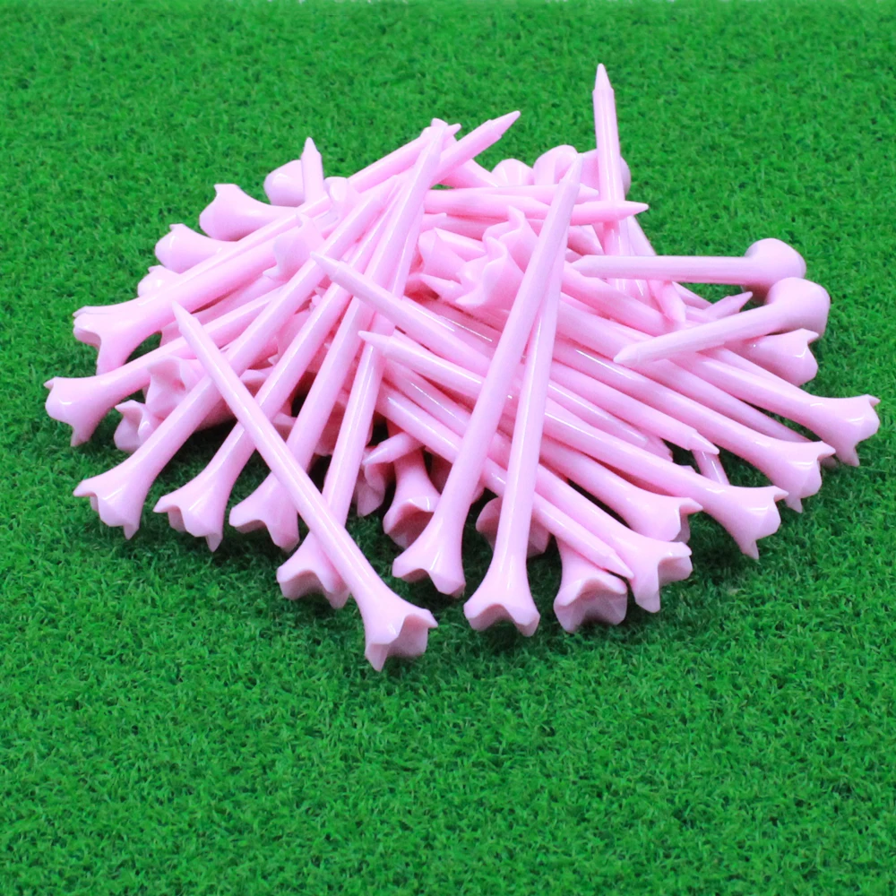 Professional and durable golf plastic studs, pink tee TEE is the best gift for ladies and friends