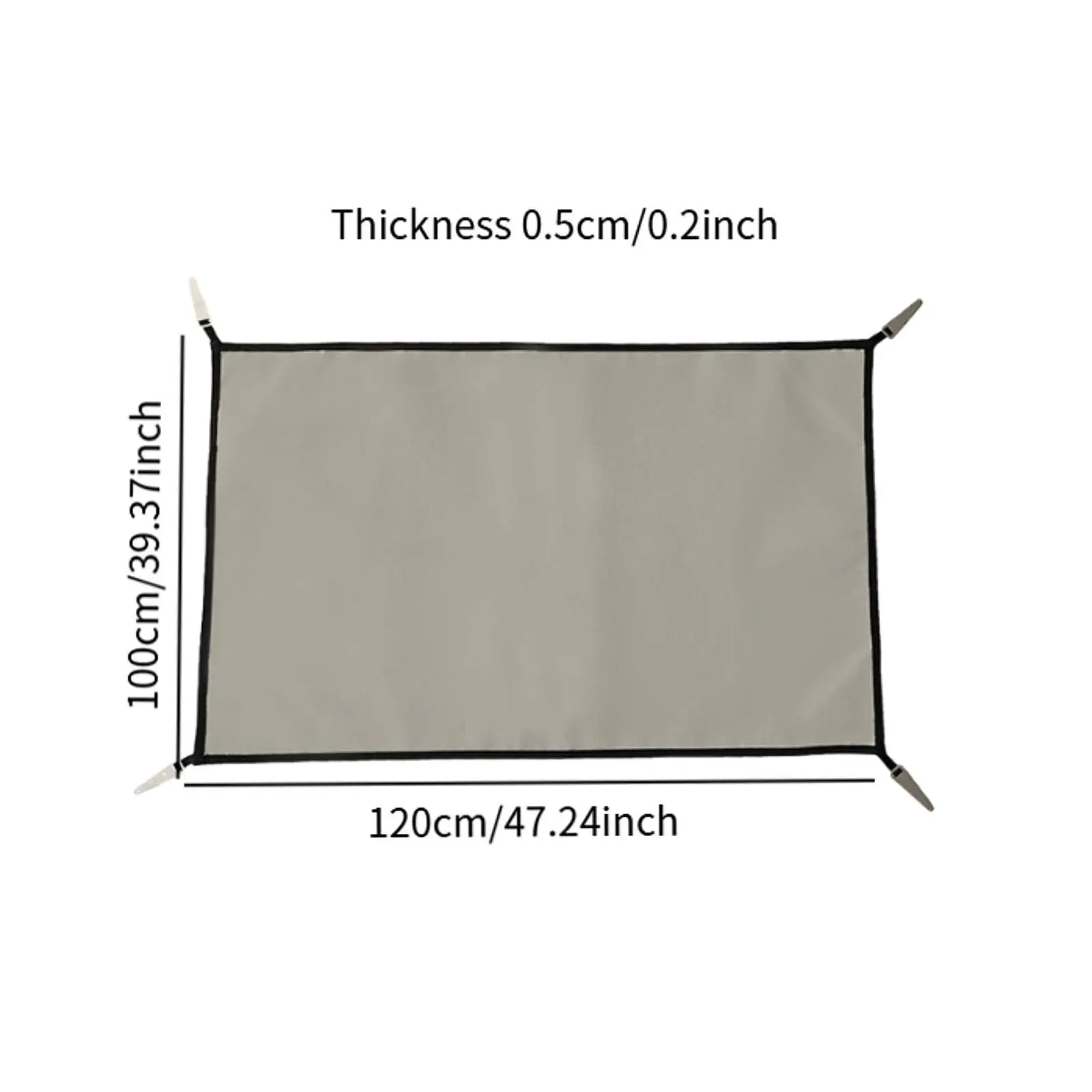 حصيرة شواء مقاومة للحريق، وسادة واقية من الألياف الزجاجية، محمولة للتخييم ومقاومة للحريق