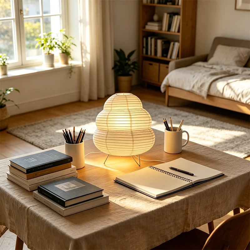 Decorative Wabi Sabi Nordic LED Desk Lamp Indoor Bedside Table Lighting Suitable for Bedroom Living Room Study Home Interior