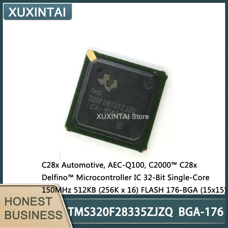 1~5Pcs  New Original  TMS320F28335ZJZQ TMS320F28335 Microcontroller IC 32-Bit Single-Core 150MHz 512KB (256K x 16) FLASH 176-BGA