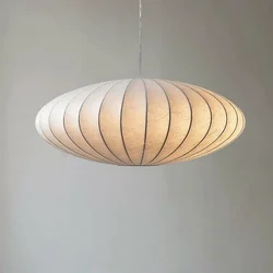 Cocoon Pendant Lamp Minimalist silk lantern japanes style noguchi lamp Living Dining Room Bar Bedroom Restaurant Hanging Lamp