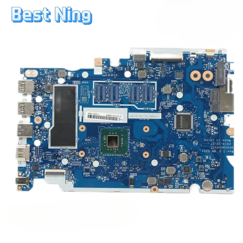 For Lenovo V15-IGL Laptop Motherboard NM-D201 Notebook Mainboard with N4020 CPU RAM 4G UMA 100% Tested Ok