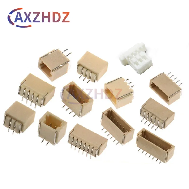50PCS JST 2P 3P 4P 5P 6P 7P 8P 9P 10P SH1.0mm Pin 1.0MM SMD Terminal Block Shell Male Plug + Female Socket Wire Connector SMT ﻿