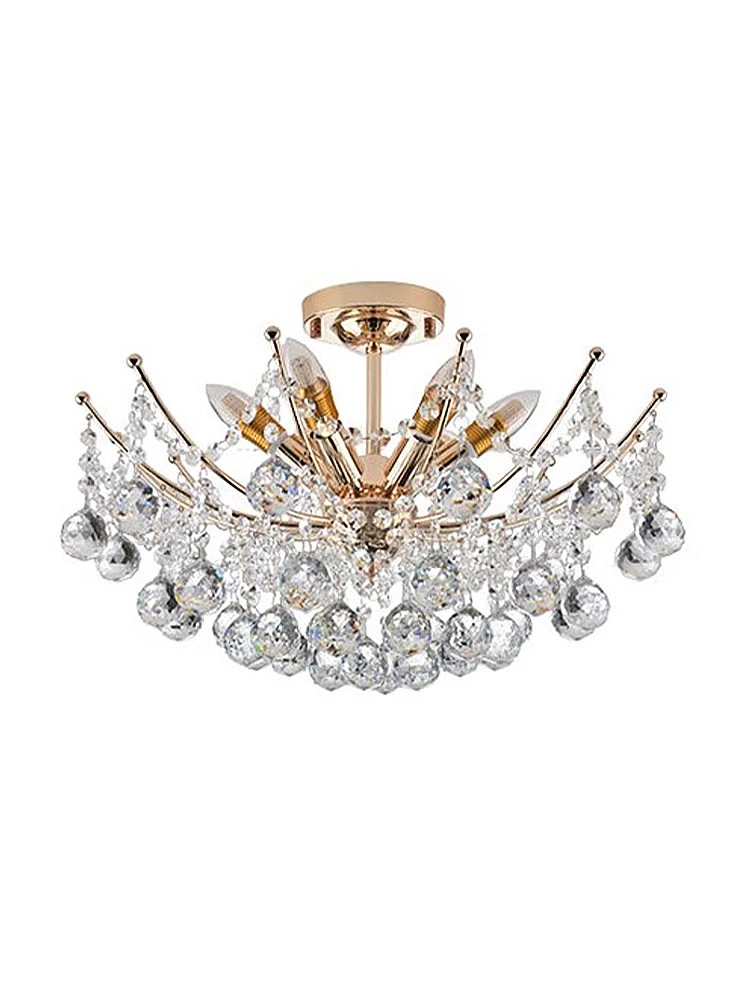

Classic Crystal Balls Ceiling Lights Lighting for Dining Room Decor American LED Lamps for Ceiling Home Lustres Bedroom