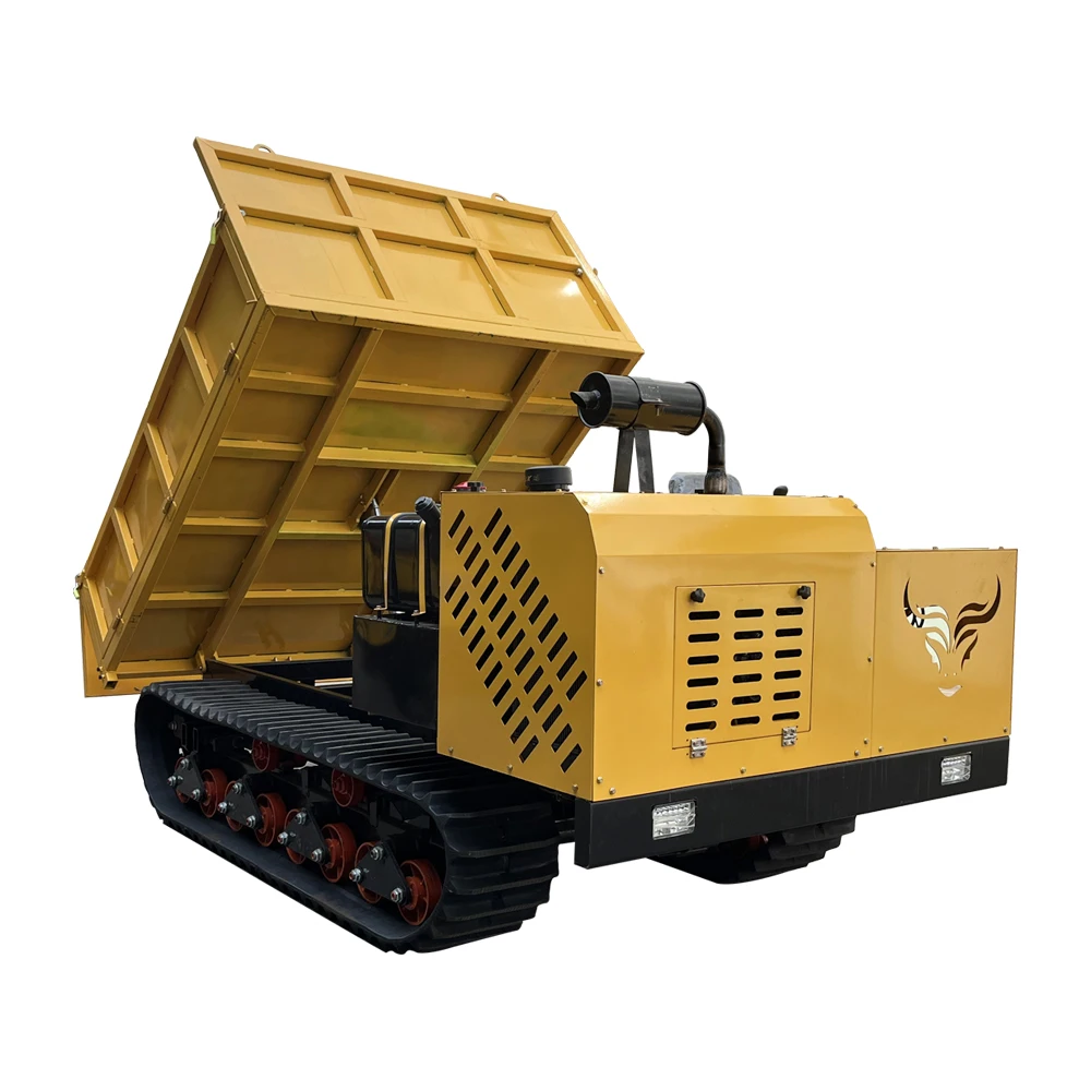 Customized 5 Ton Diesel Engine Tracked Crawler Dumper All Terrain Hydraulic Mini Transporter Small Dump Vehicle