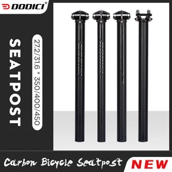 Carbon Bike Seatpost 27.2/31.6MM 0MM Offset MTB/Road 450MM Seat Tube Ultralight Cycling Seating MTB Carbon Canoe Parts