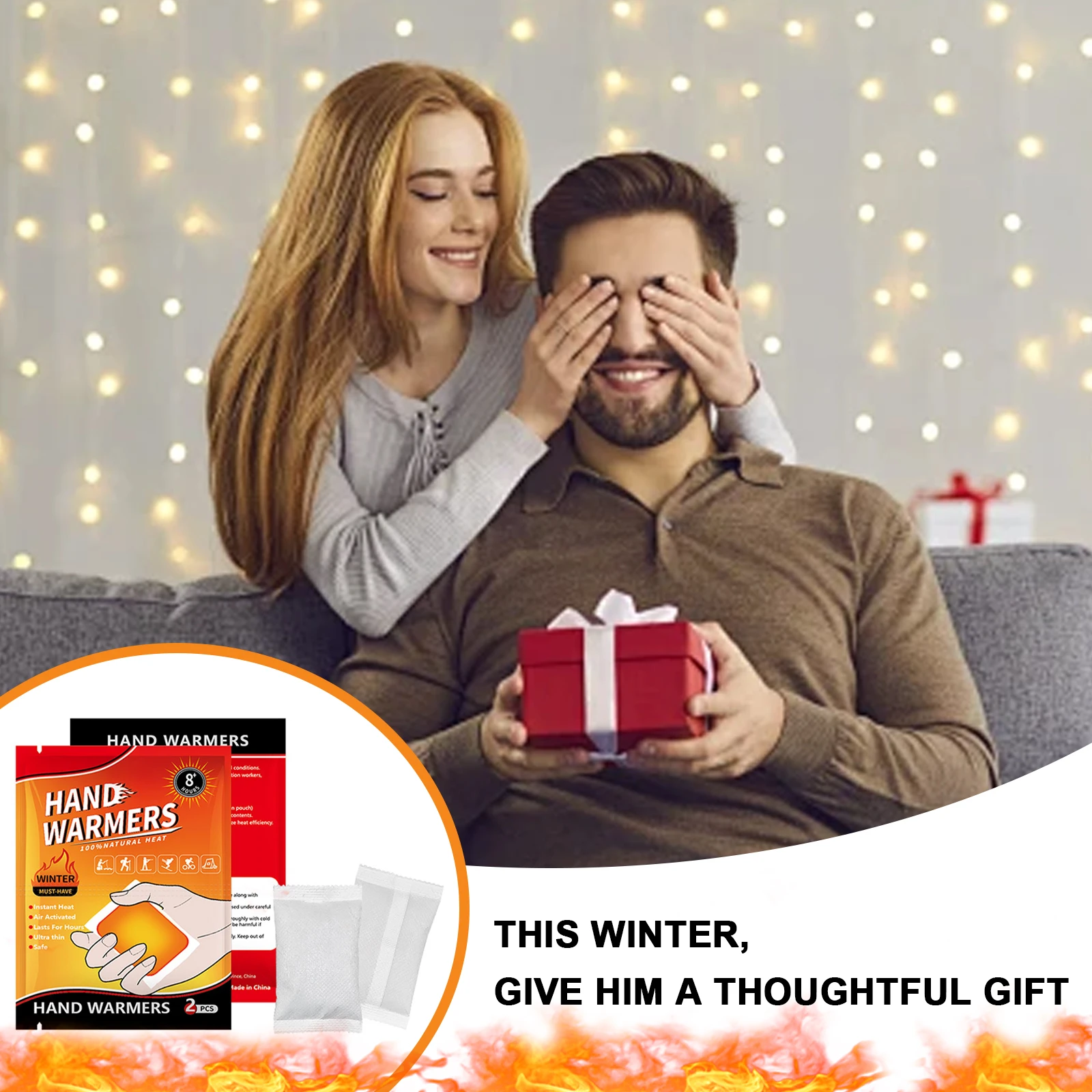 

Disposable Warmer Patch Up To 6-8H Heat Disposable Hand Warmers Self-heating Warmer Patch for Ski Camping & Outdoor Activities