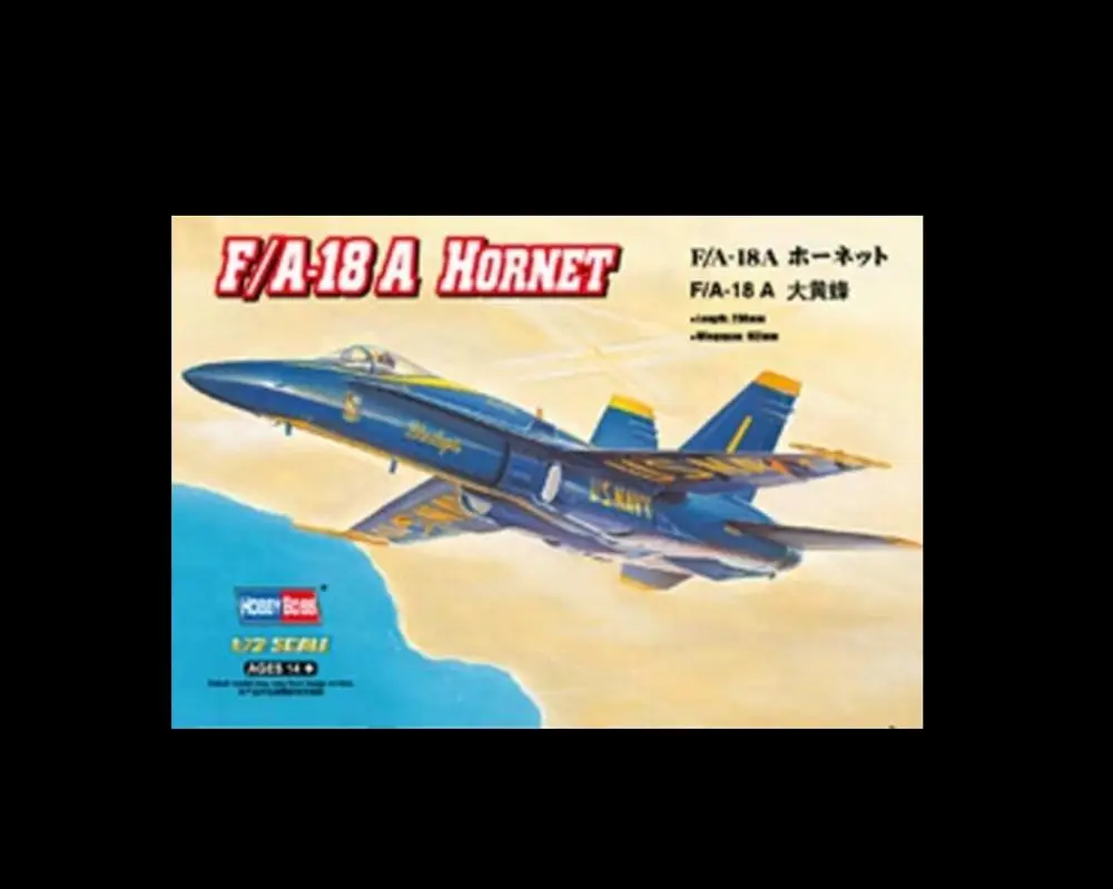 HobbyBoss 80268 F/A-18A HORNET BLUE ANGELS 1/72 SCALE AIRCRAFT KIT-Scale Model Kit