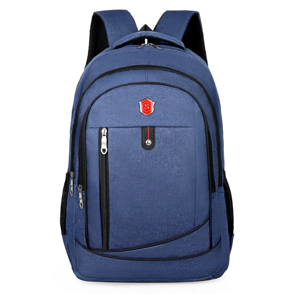 

Universal Ergonomic Men Backpack Wear Resistant Large Capacity Laptop Shoulder Bag Nylon Casual Style Daypack Business Travel