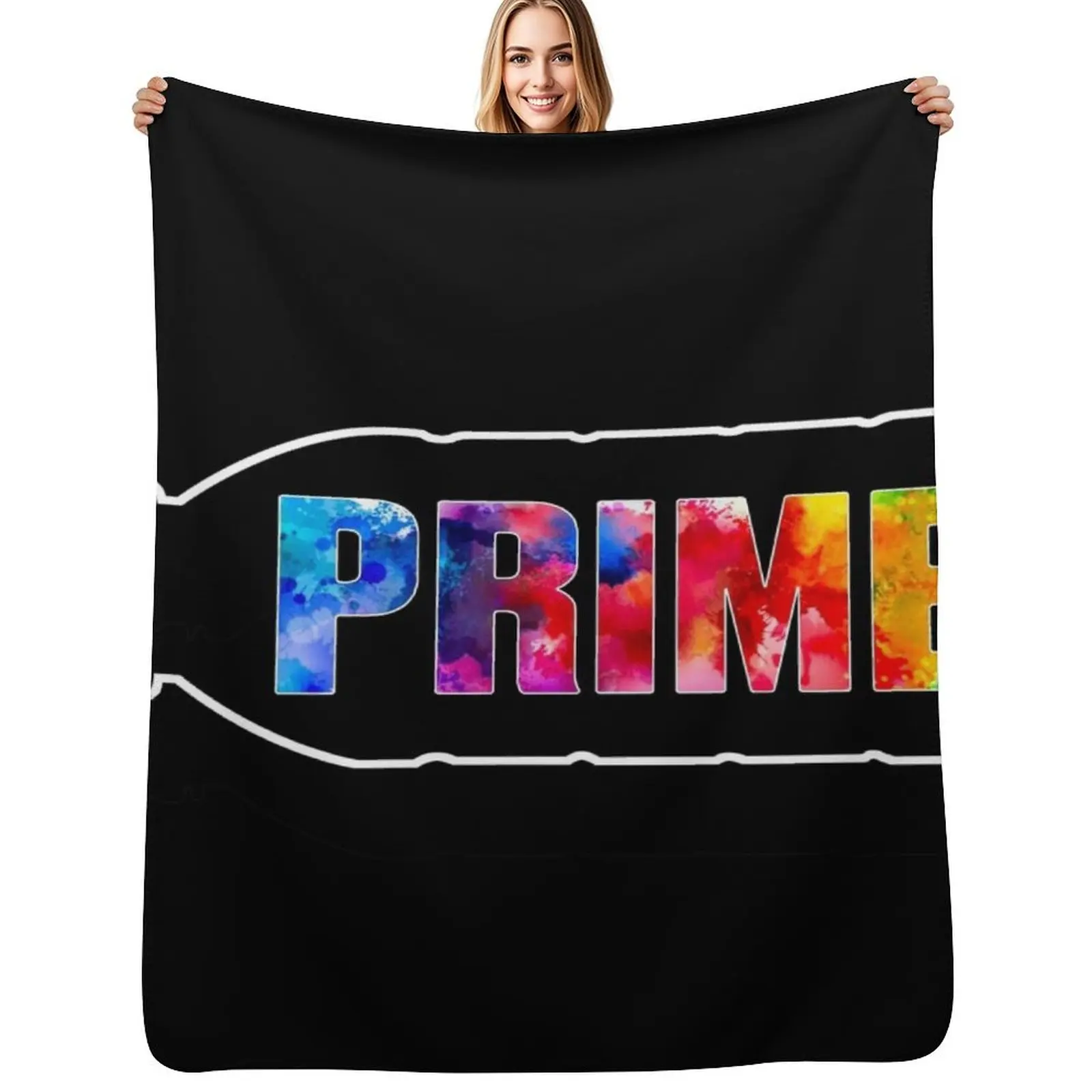 

Prime Sports Drink Throw Blanket Bed Fashionable bed plaid Thermals For Travel funny gift Blankets