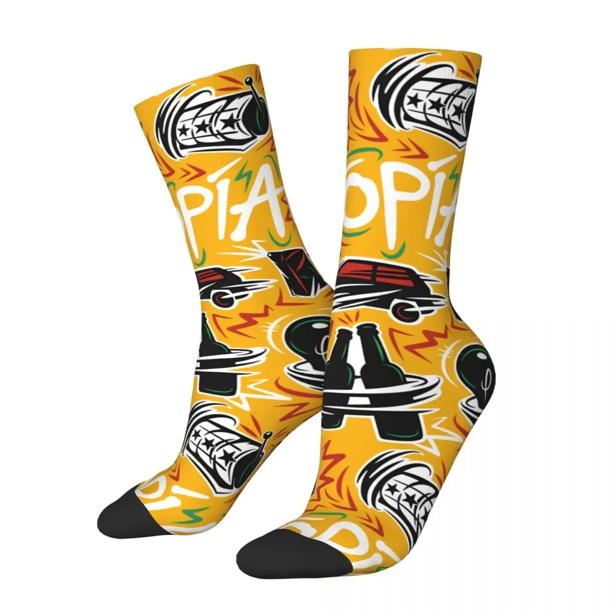 

Crazy compression ESTOPIA Peru ESTOPA 25Th Anniversary Tour Sock for Men Harajuku Estopa Quality Pattern Crew Sock Casual