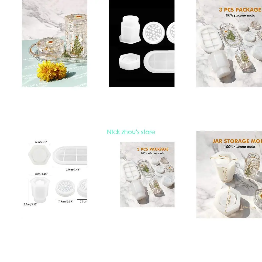 

E15E форма для эпоксидной смолы, комбинация зеркальной поверхности, шестиугольная бутылка, посуда для хранения, измельчитель для