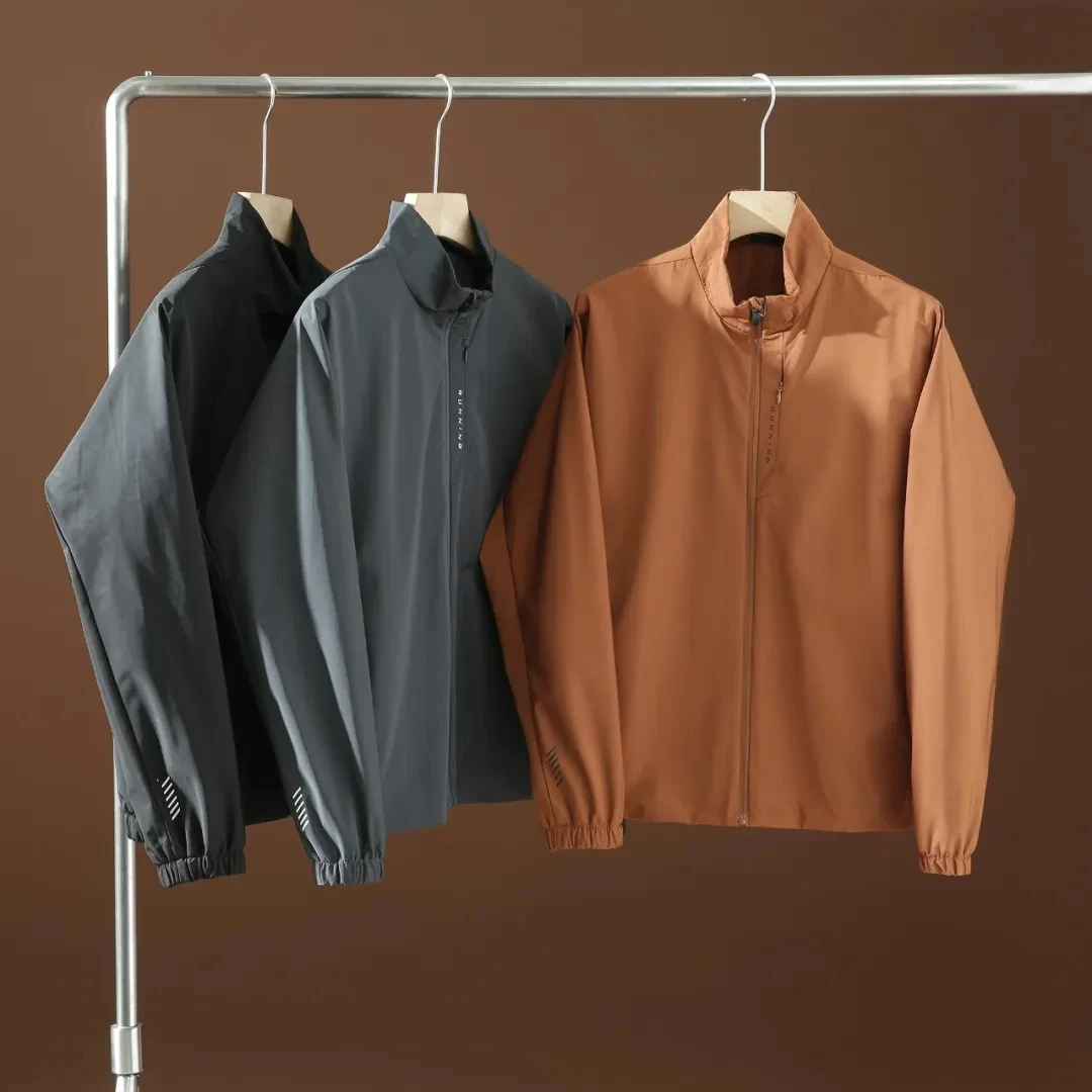 

Мужская спортивная куртка с воротником-стойкой для тренировок на открытом воздухе, осенняя, с 3D-кроем, для повседневной носки, из полиэфирного волокна