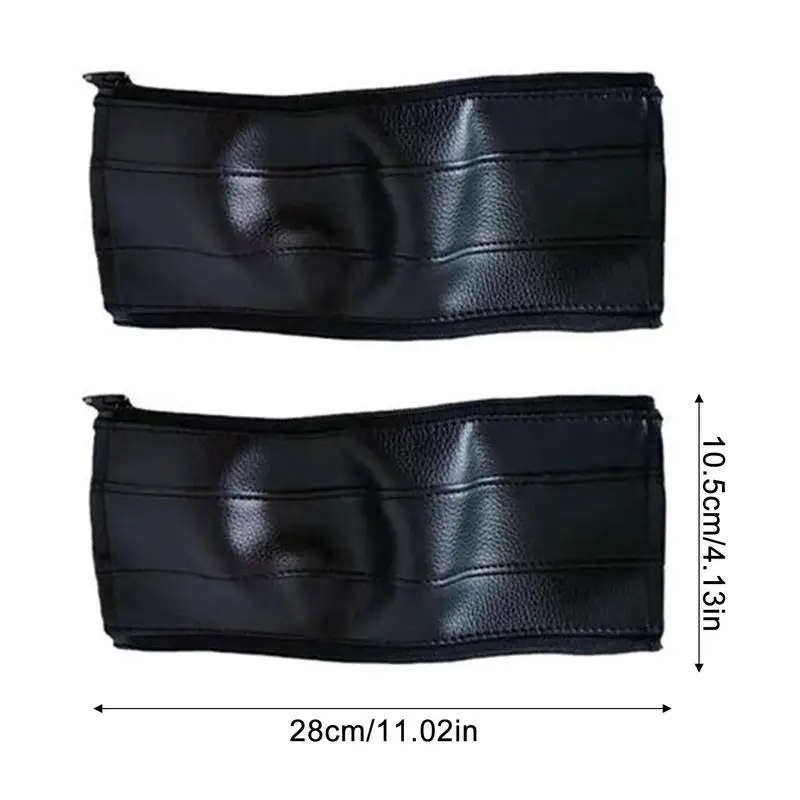 Stroller Handlebar Cover PU Leather Stroller Armrest Case Cover Stroller Strap/Handle Replacement Universal Handle Cover Pram