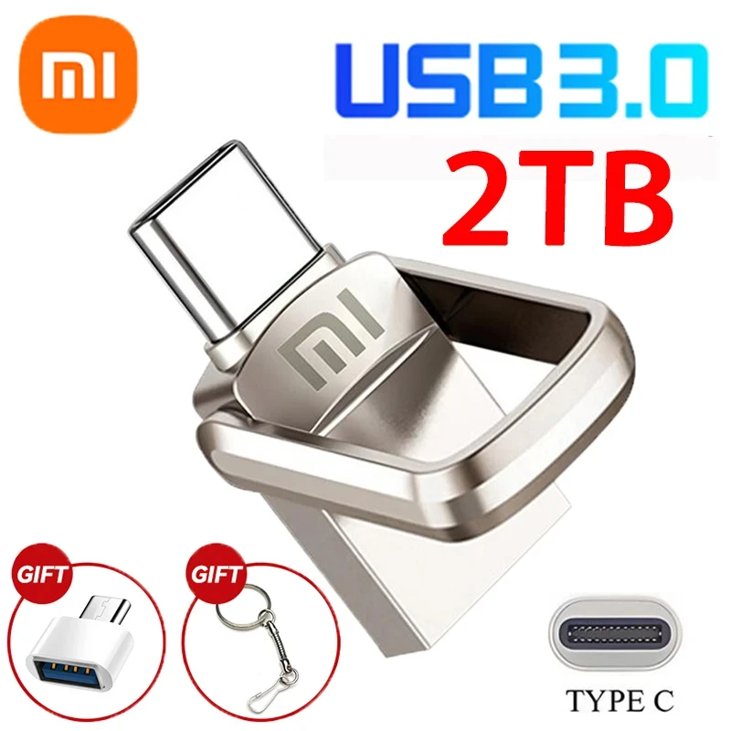 Xiaom 2TB USB Flash Drives High Speed Pendrive Real Capacity USB Memory 2TB Stick Pen Drive Creative Business Storage U Disk