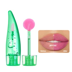 HANDAIYAN Aloe Vera Lip Oil Temperature Sensitive Color Changing Lip Glaze Moisturizing And Long Lasting Lip Color Cosmetics