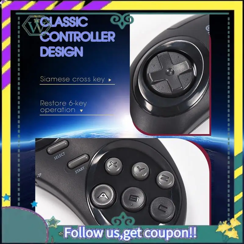 

NEW Y2 SG Retro Wireless Video Game Console For Sega Mega Drive 2 For Sega NES Video Game Controller