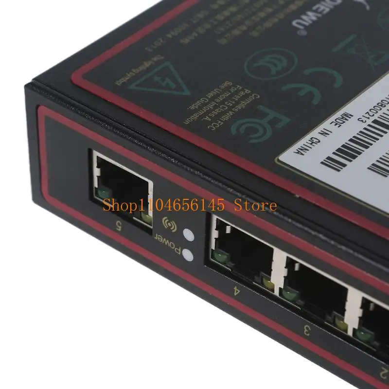 

5asd 5 Port Gigabit Ethernet Network Switch Unmanaged Ethernet Splitte Metal Shielded Ports for Lifetime for Protection