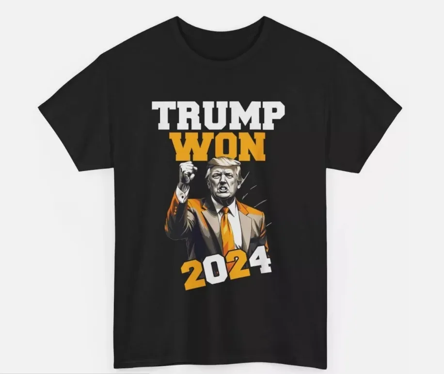 Trump Won 2024 Trump Victory Re-elected Second Term US Elections T-Shirt