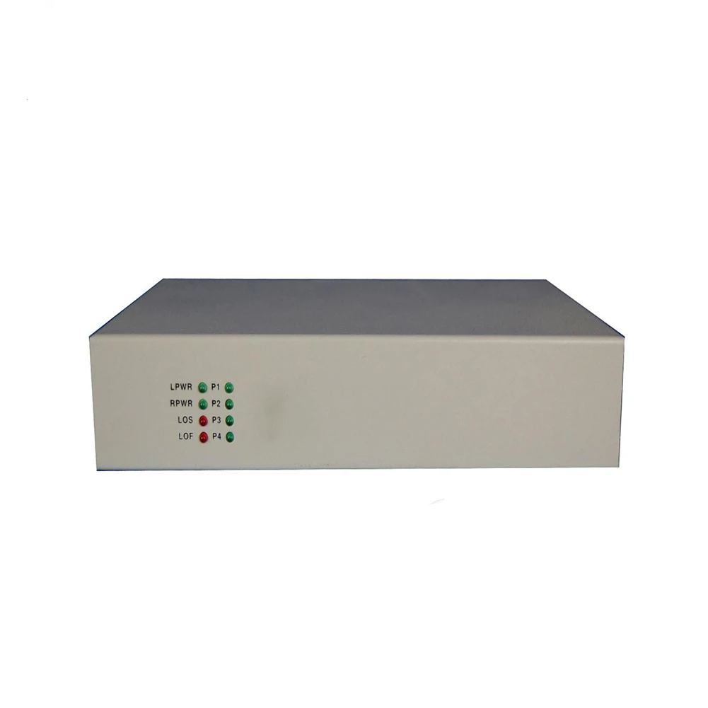 هاتف تناظري بأربعة منافذ FXS/FXO وإيثرنت عبر معدد E1 PCM E1 إلى الصوت
