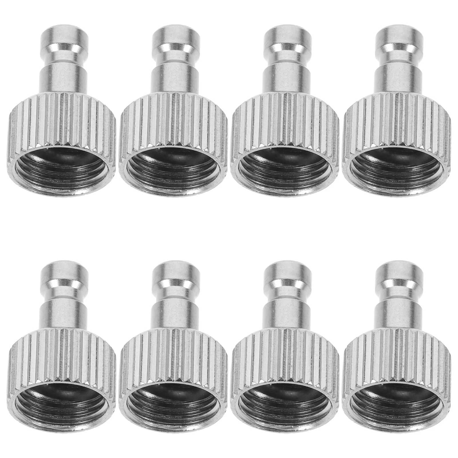 8 個エアブラシクイックリリースカップリングメスネジアダプターフィッティングホースコネクタ交換用 DIY 工芸用品