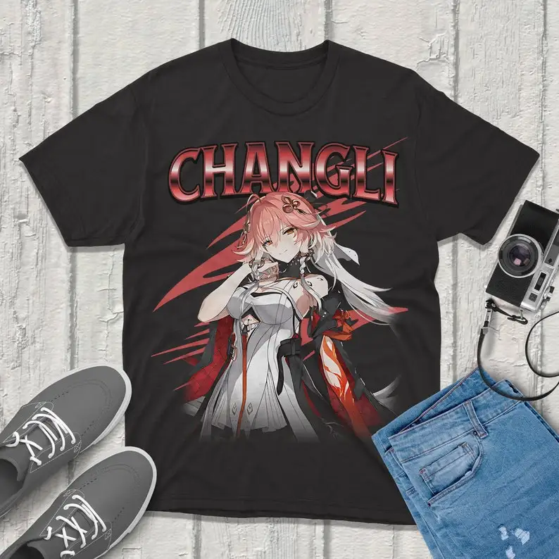 Changli Wuthering Waves Shirt Vintage Streetwear Unique Artistic Design Featuring