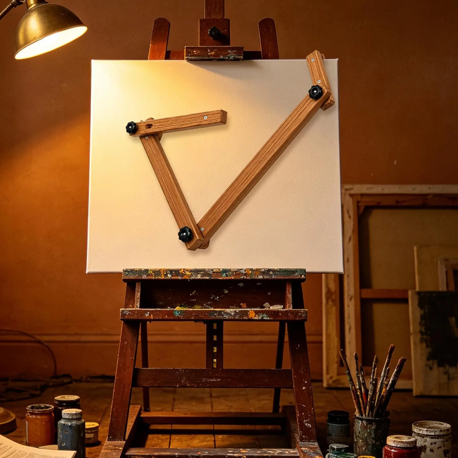 Artist Hand Support Smooth Anti-Smudge Adjustable Easel Attachment Artist Hand Rest Canvas Easel For Studio Classroom School view 3