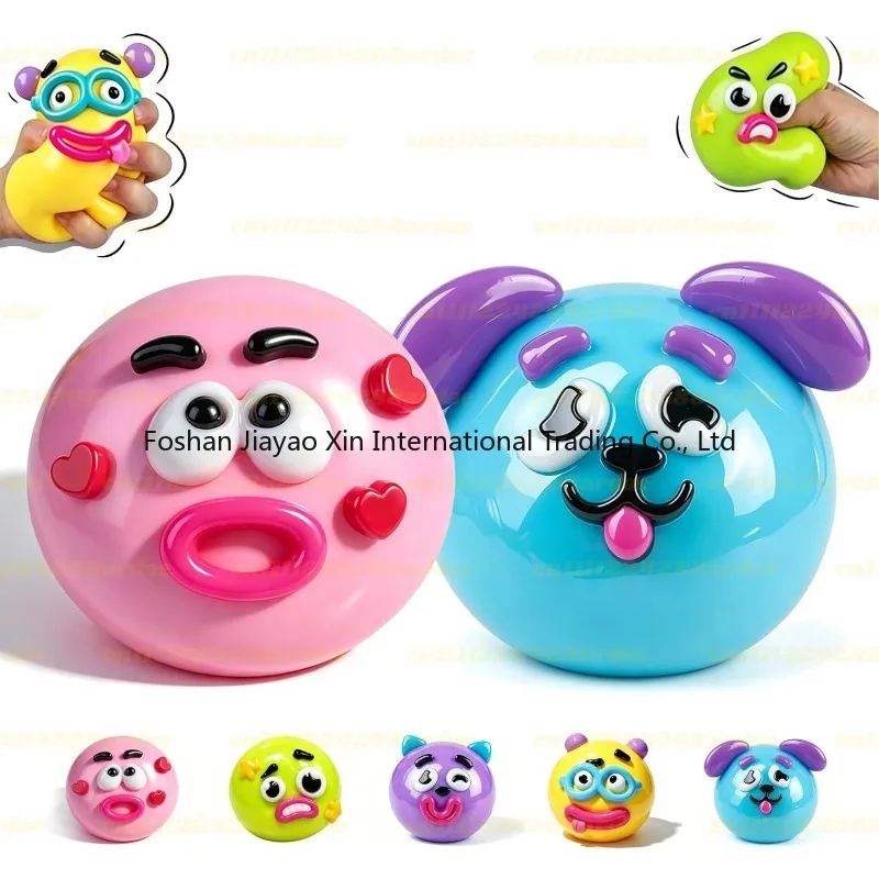 NEW Smushers Squishy, Curiosities Dog Face Swap Squishy Toy, Soft Moldable Cute Slow Rise Squeeze Toy, Relaxing Sensory S