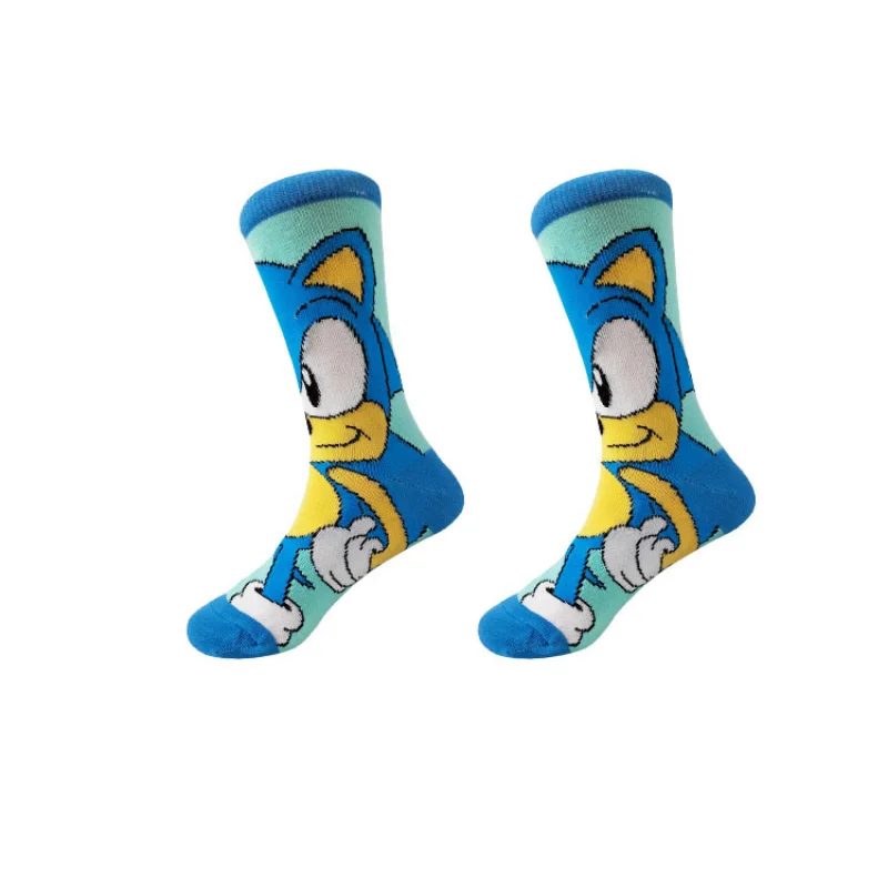 Sonic Socks Cartoon Knitted Anime Figure Amy Rose Shadow Cotton Socks Pure Cotton Children\'s socks Fashion Trend Tube Sock