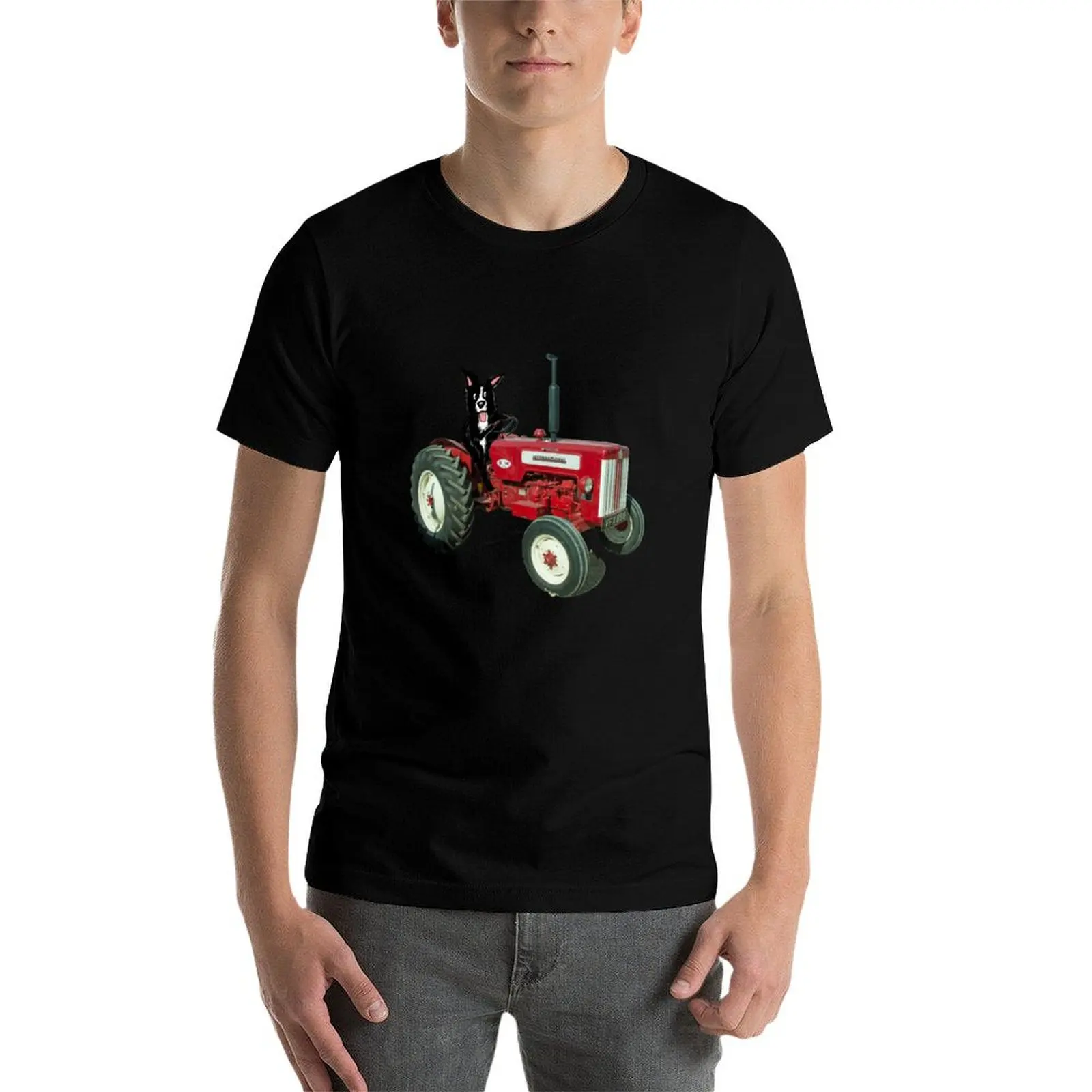 

Sheepdog Tractor T-Shirt t shirts designer t shirts for man pack white men t shirt cotton 100% T-Shirt