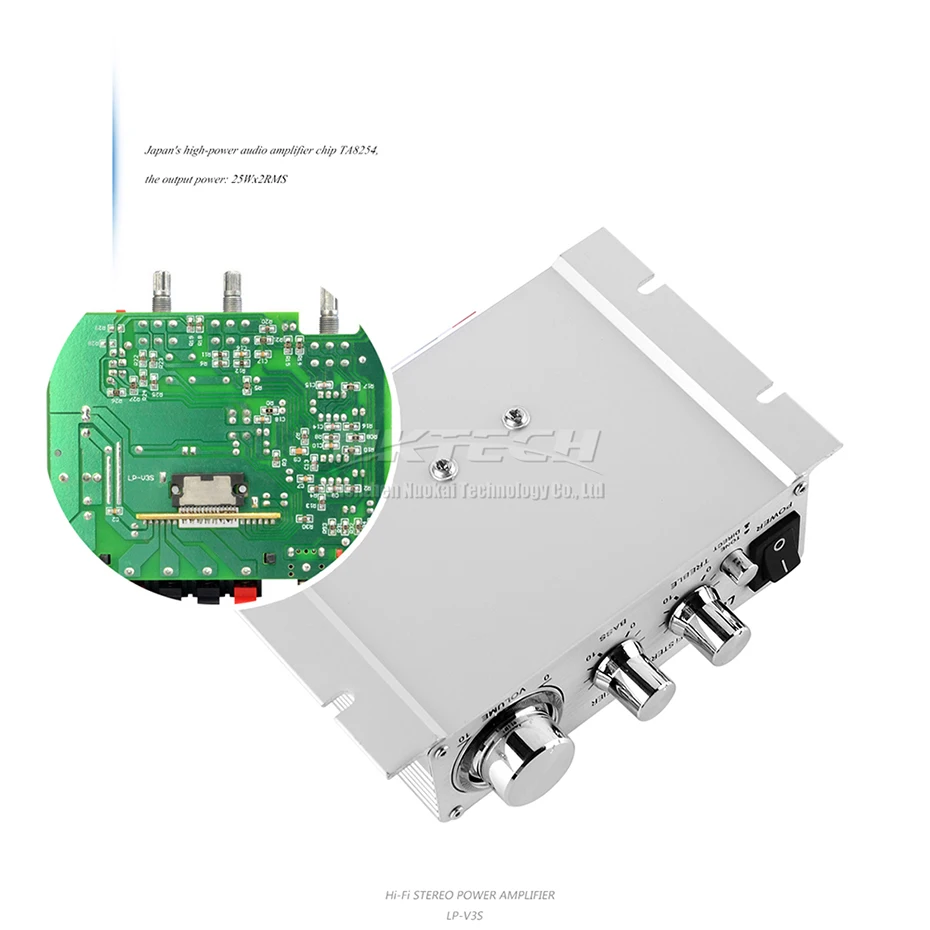 LP-V3S Lepy Auto Lettore Digitale di Alimentazione Hi-Fi Stereo Amplificatore Altoparlante 3.5 millimetri di Ingresso Audio MP3 Moto Super BASS AMP