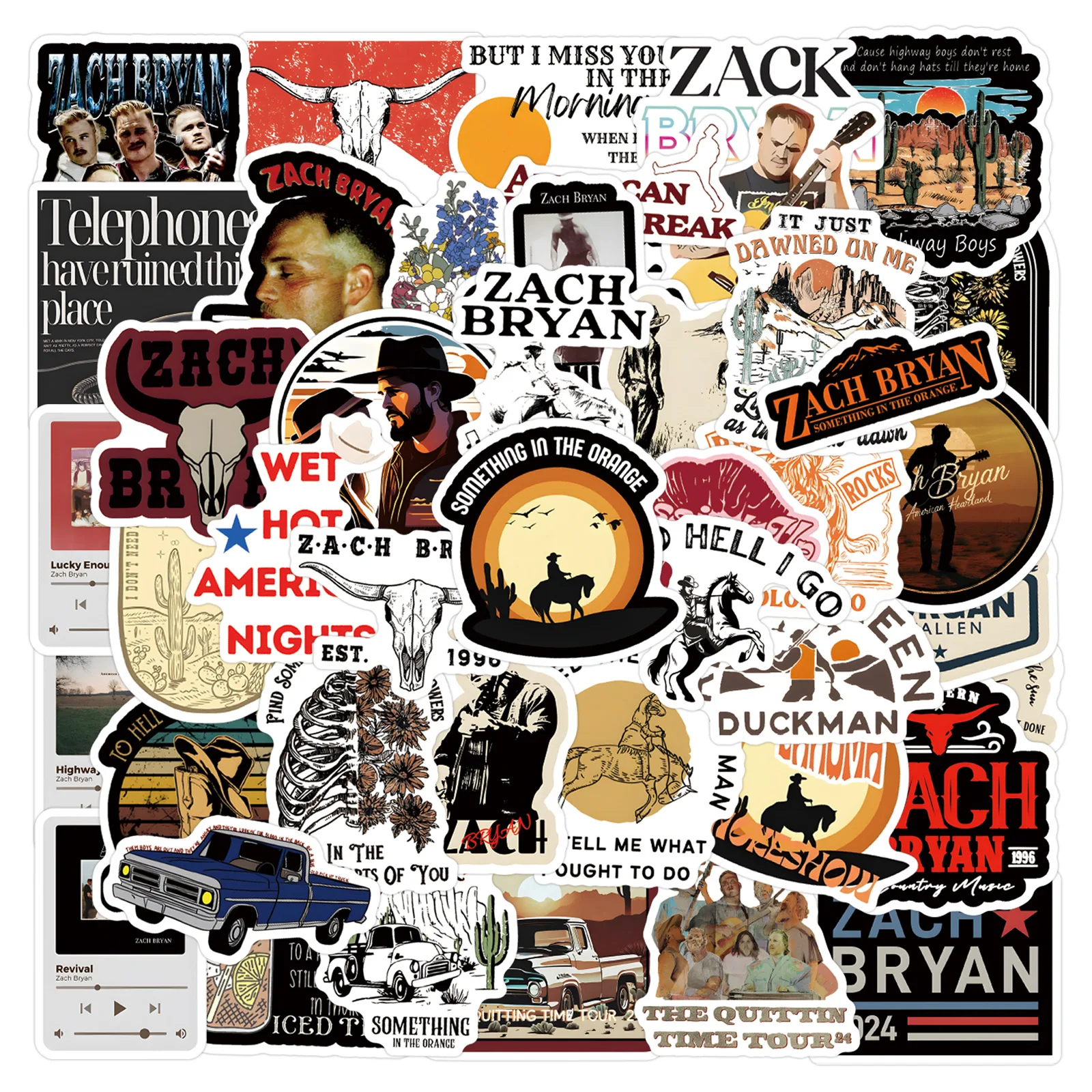 Pegatinas impermeables de 55 piezas, calcomanías de grafiti, bricolaje, para álbum de recortes, teléfono, equipaje, monopatín